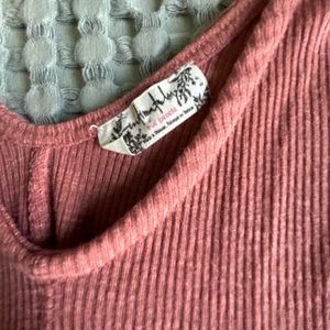 We the Free Ribbed Oversized Tank, Size S